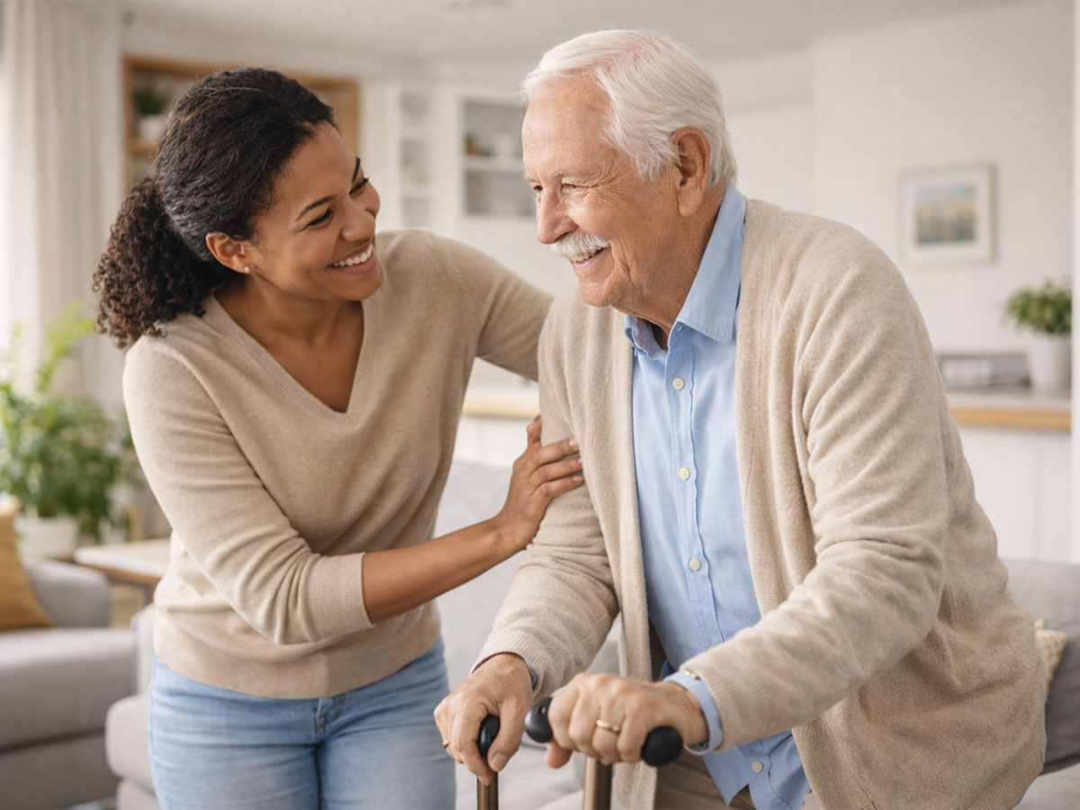 Professional care support in a welcoming home environment